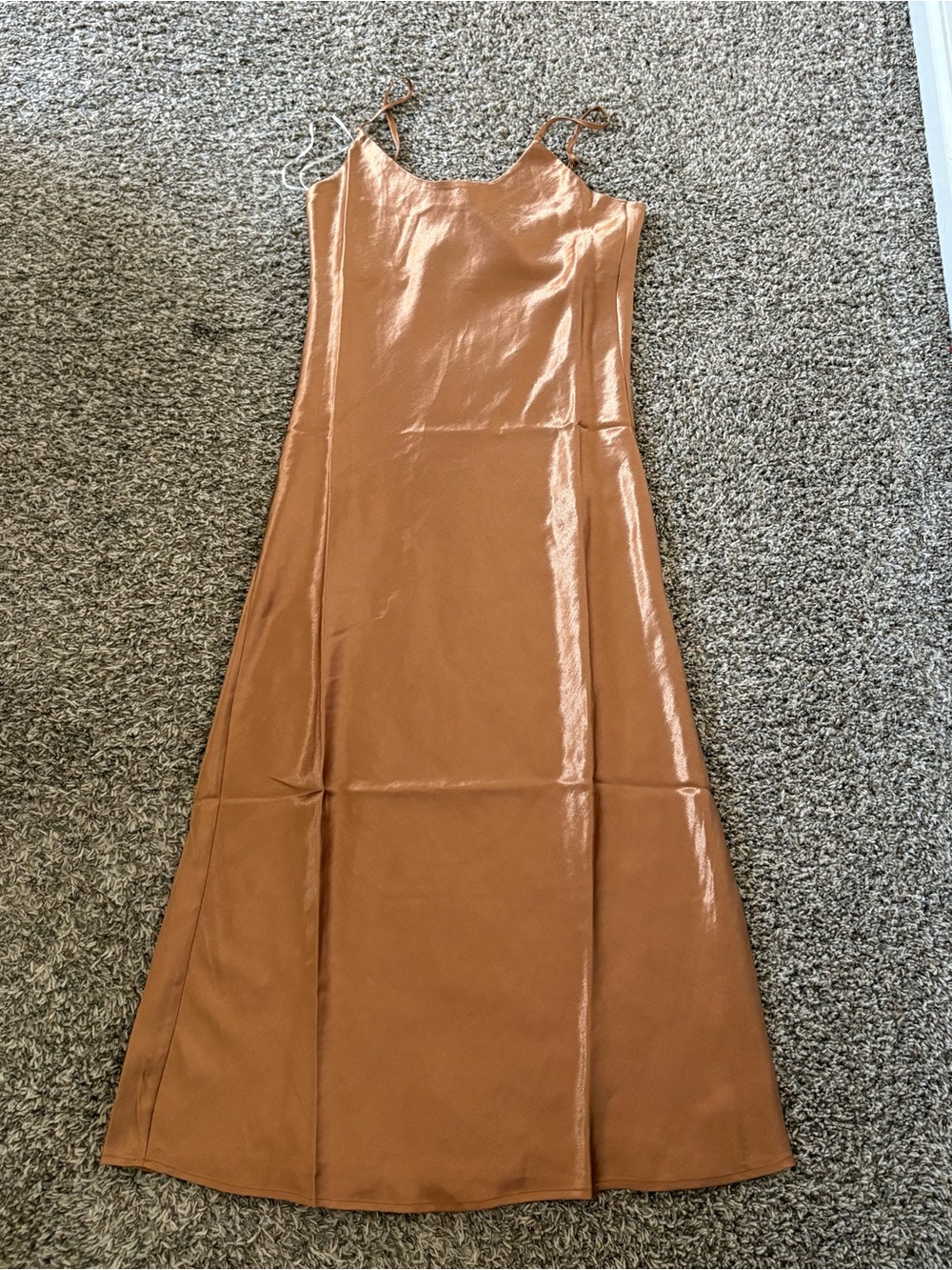 Double Zero Copper Slip Maxi Dress